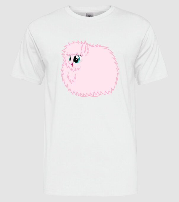 Fluffle Puff model alb pe tricou