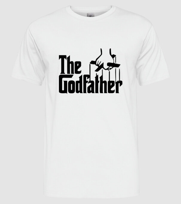 Godfather model alb pe tricou