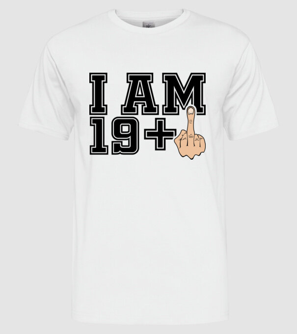 Funny Birthday I am 20 model alb pe tricou