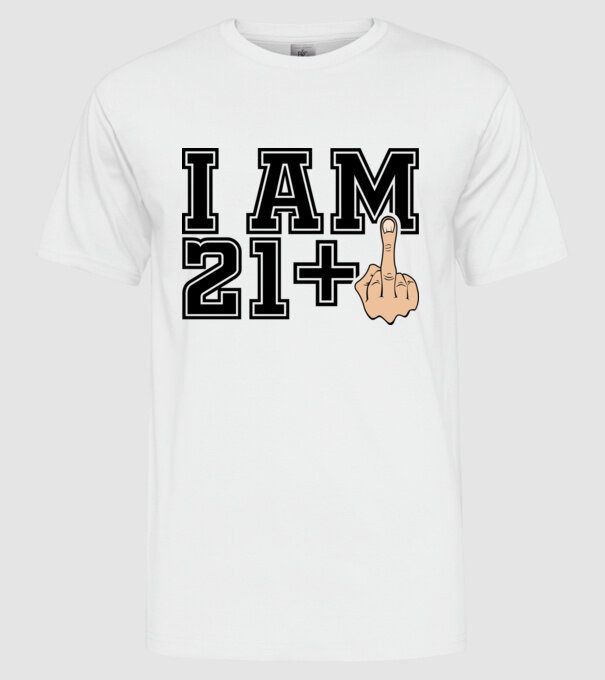 Funny Birthday I am 22 model alb pe tricou