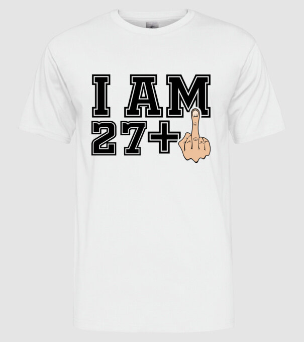 Funny Birthday I am 28 model alb pe tricou