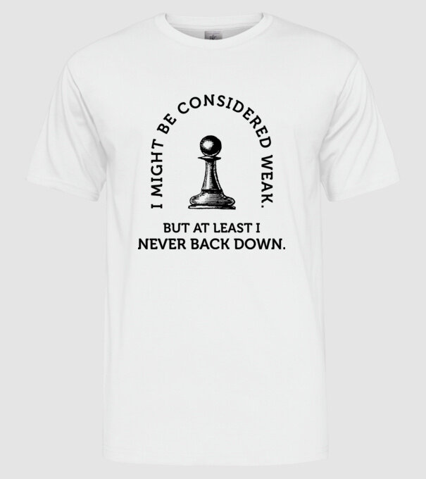 I might be considered weak lght model alb pe tricou