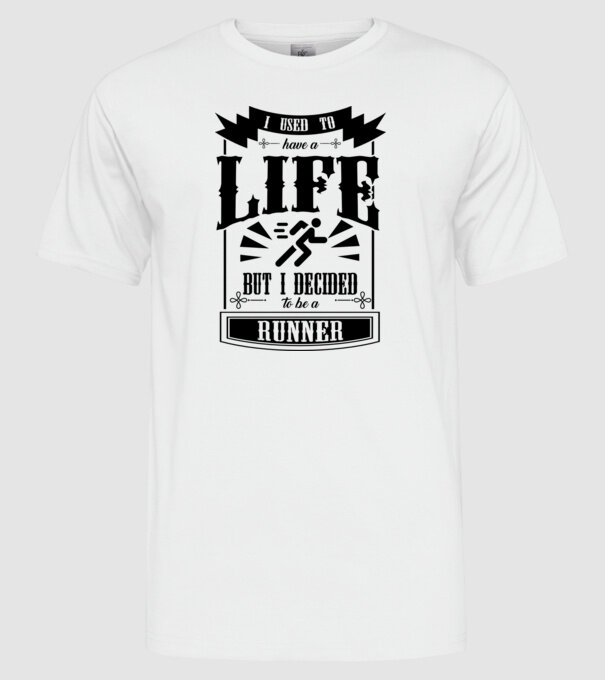 I used to have a life ATLET model alb pe tricou