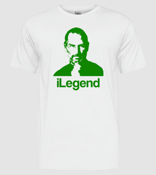 iLegend Steve Jobs model alb pe tricou