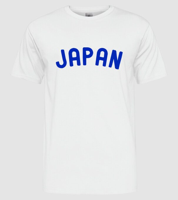 Japan model alb pe tricou