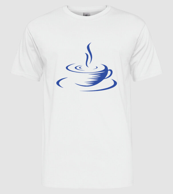 cană cafea model alb pe tricou
