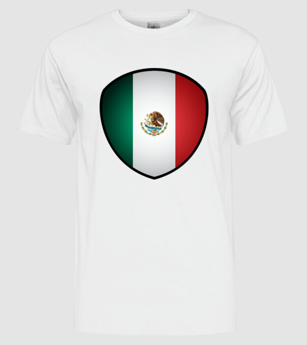 MEX-jabulani-flag model alb pe tricou
