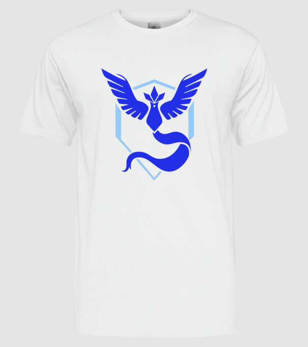 Mystic team logo model alb pe tricou