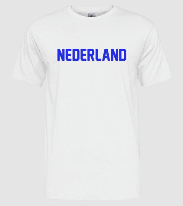 Nederland model alb pe tricou