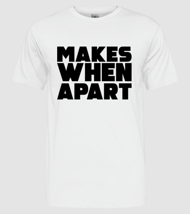 Cuplu Nothing makes sense... model alb pe tricou