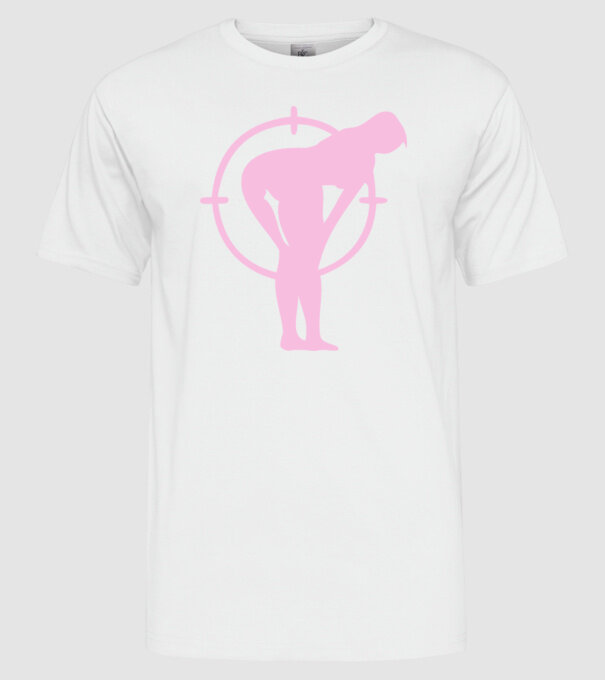 Fund țintă model alb pe tricou