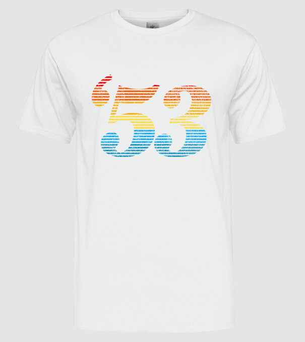 Retro Birthday 1953 model alb pe tricou