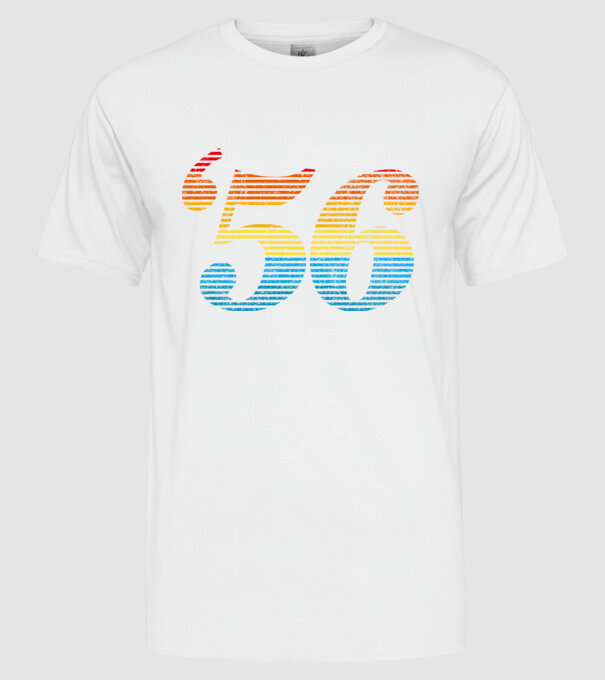 Retro Birthday 1956 model alb pe tricou