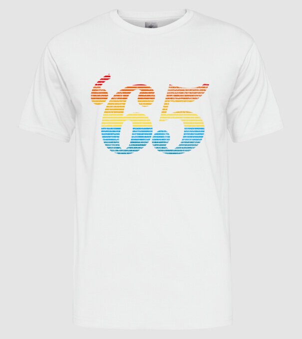Retro Birthday 1965 model alb pe tricou