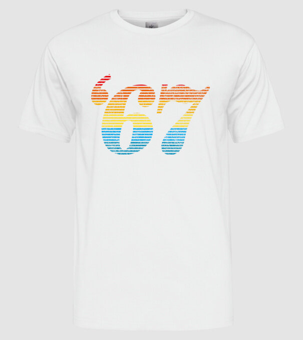 Retro Birthday 1967 model alb pe tricou
