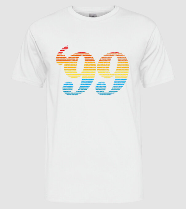 Retro Birthday 1999 model alb pe tricou