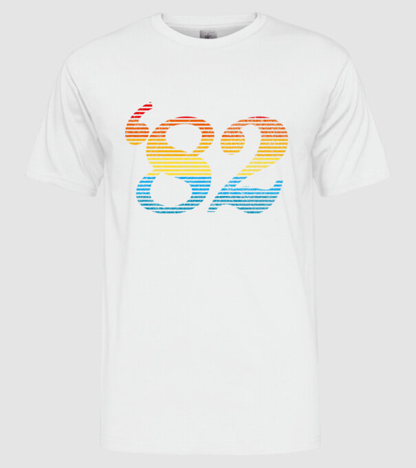 Retro Birthday 1982 model alb pe tricou