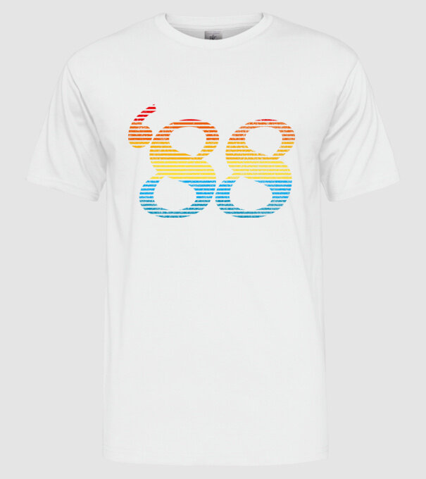 Retro Birthday 1988 model alb pe tricou