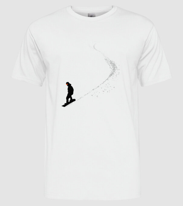 Slope Pantă model alb pe tricou