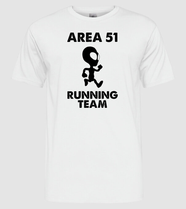 Storm area 51 running team black model alb pe tricou