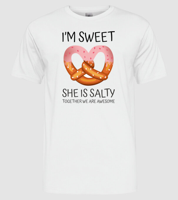 Sweet Friend model alb pe tricou