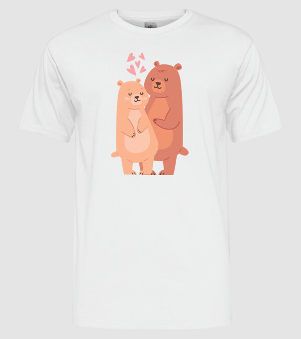 URȘI ÎNDRĂGOSTIȚI model alb pe tricou