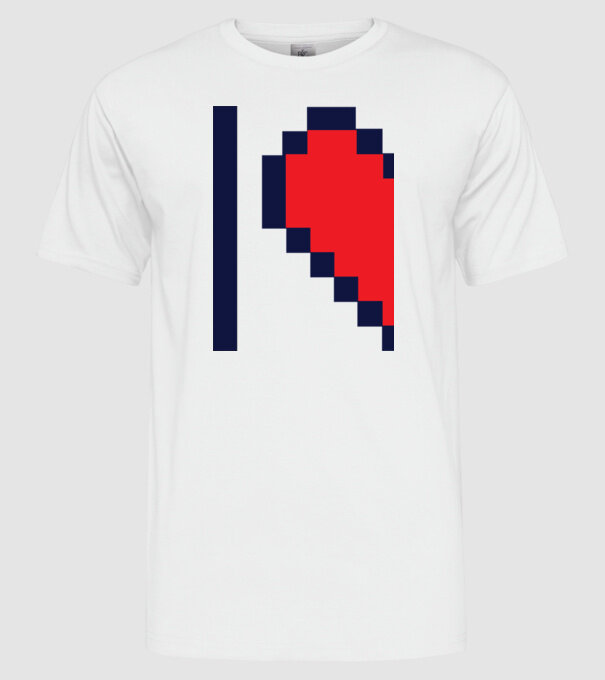 Dragoste model alb pe tricou