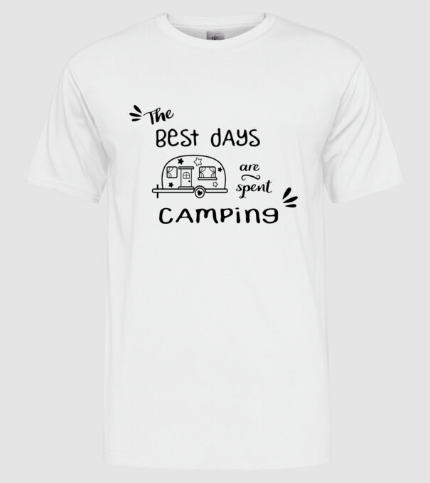 The best days model alb pe tricou