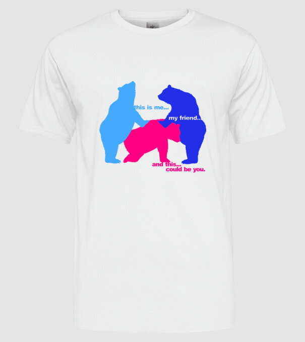 This is me... model alb pe tricou