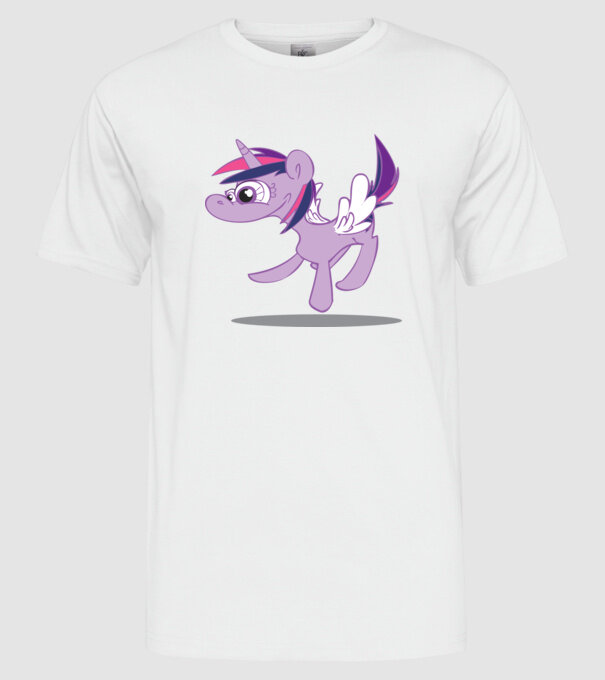 ugly my little pony model alb pe tricou