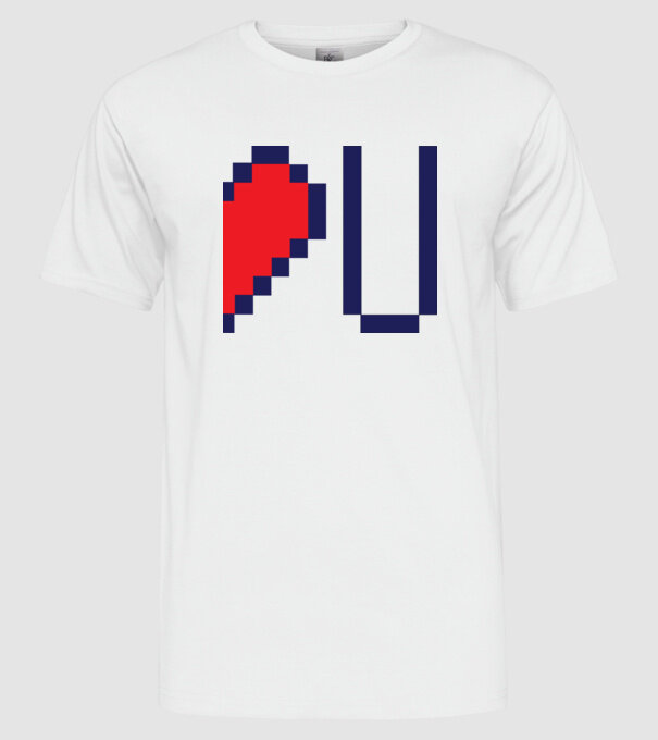 Love You 2nd part model alb pe tricou