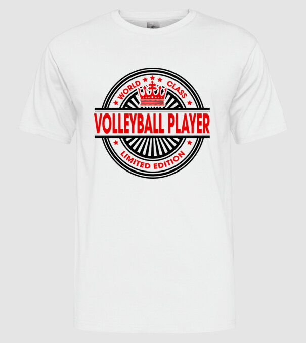 World class VOLEIBALIST model alb pe tricou