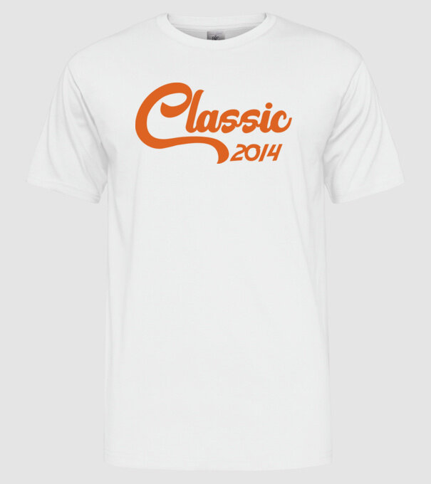 2014 Classic model alb pe tricou