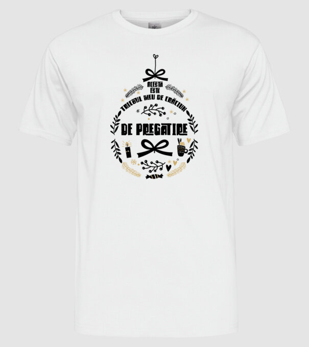 acesta este tricoul meu de Crăciun_de pregătire model alb pe tricou