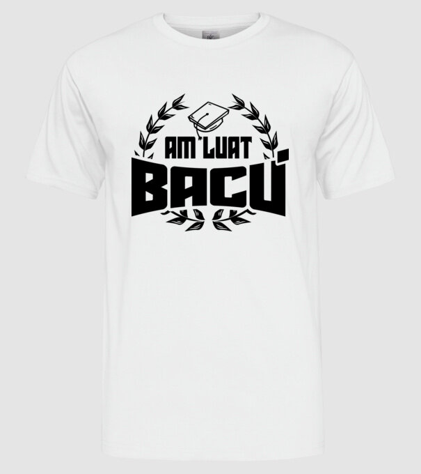 Am luat bacu model alb pe tricou