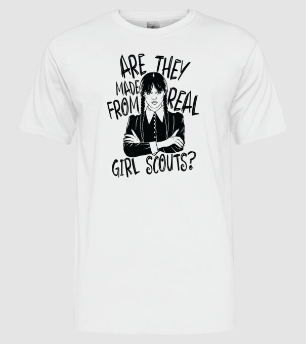 Are the made from real girl scouts model alb pe tricou