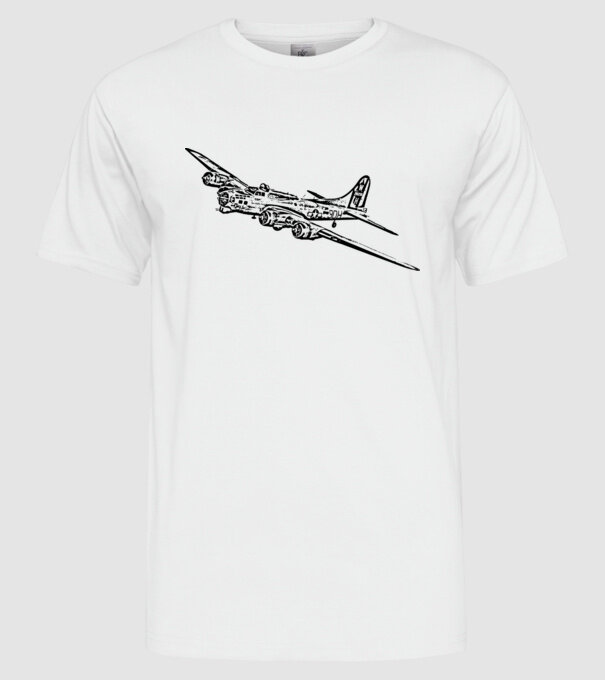 Avioane model alb pe tricou