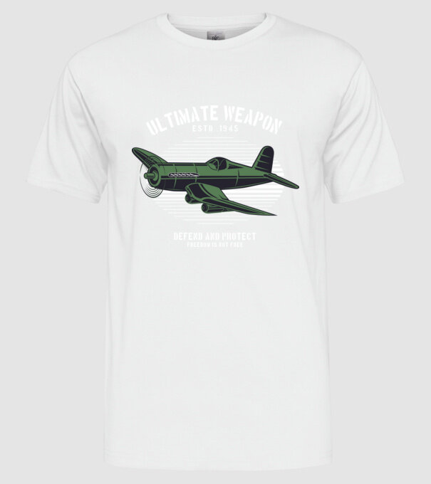 Avioane model alb pe tricou