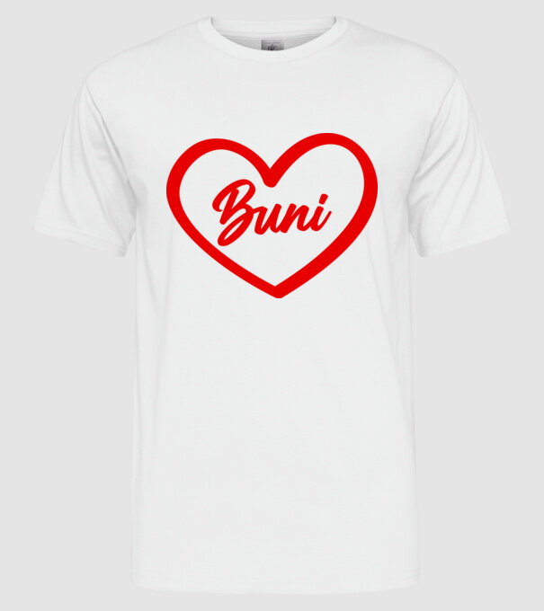 Buni model alb pe tricou