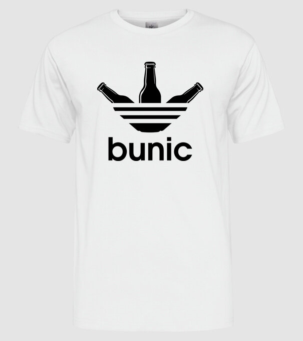 Bunicdidas model alb pe tricou