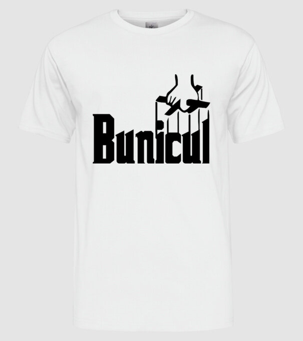 Bunicul model alb pe tricou