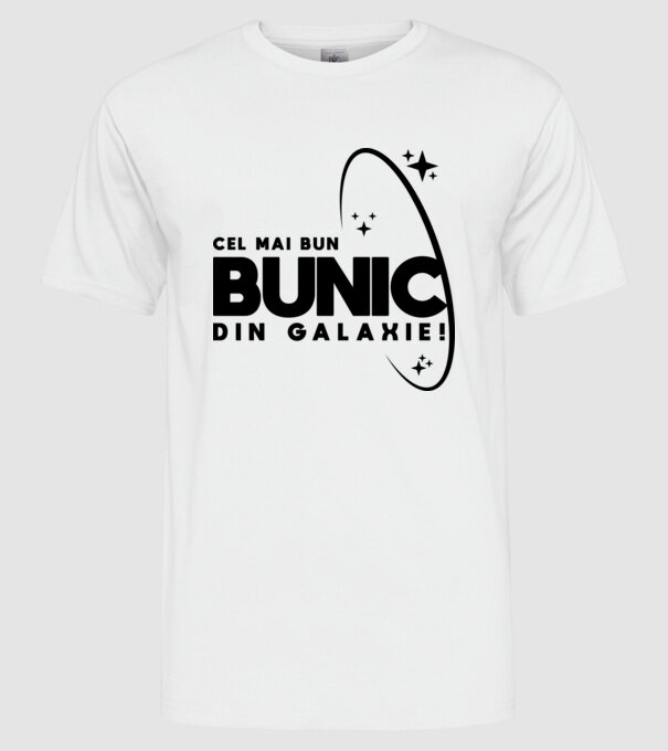 Cel mai bun bunic din Galaxie! model alb pe tricou
