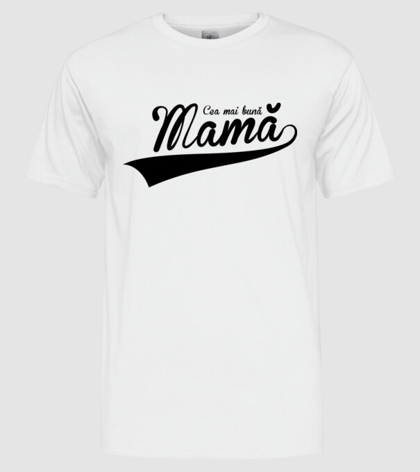 Cea mai bună mamă model alb pe tricou