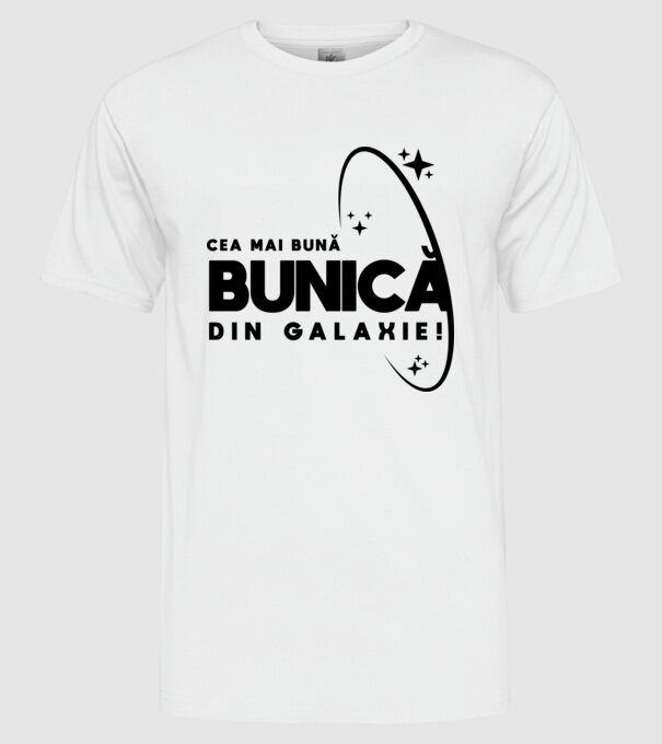 Cea mai bună mamă din Galaxie! model alb pe tricou