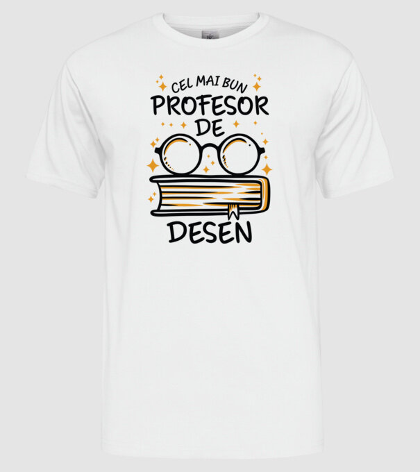 Cel mai profesor de desen model alb pe tricou