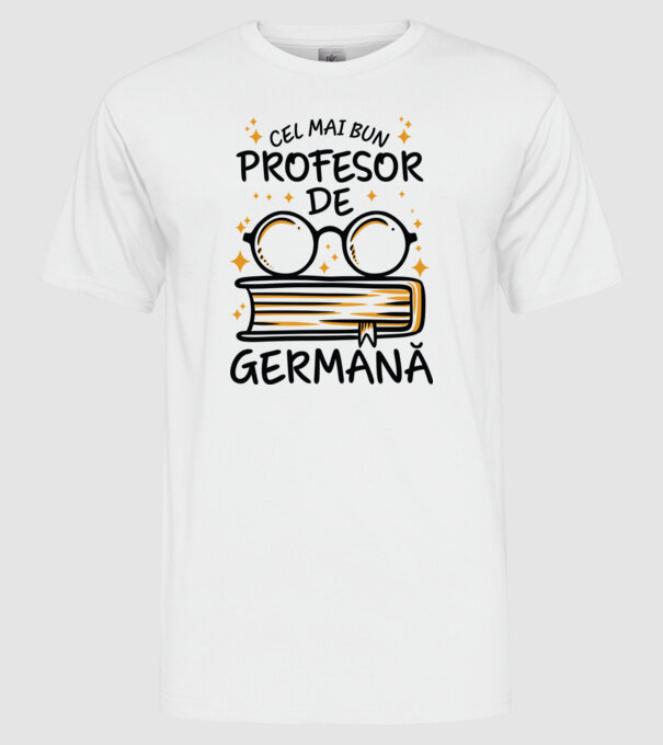 Cel mai profesor germană model alb pe tricou