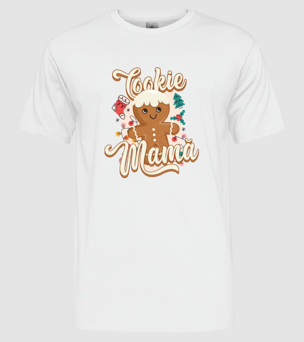 Cookie mamă model alb pe tricou