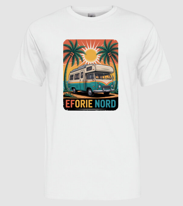 Eforie Nord model alb pe tricou