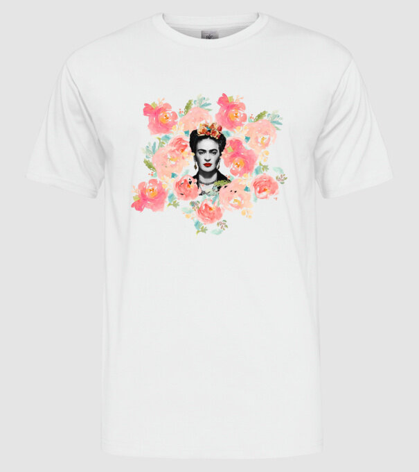 Frida Kahlo 2 model alb pe tricou