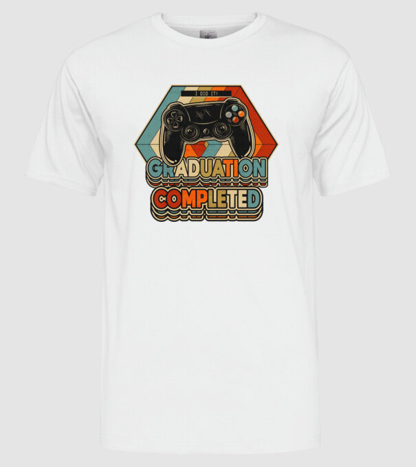 Graduation Completed model alb pe tricou